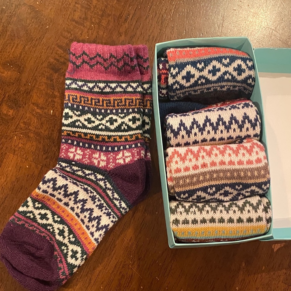 Colorful Geometric Pattern Socks